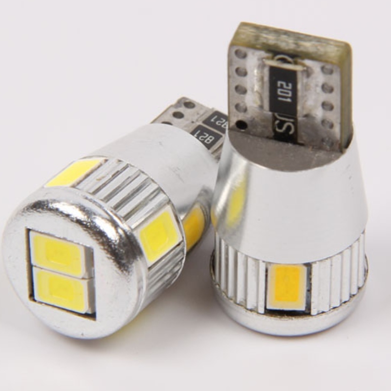saor ó earráid canbus 5630 6smd 10smd T10 w5w 168 194 solas solais faoi stiúir uathoibríoch