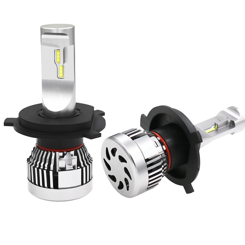 60W 6000LM carr geal Super h4 cumhacht ard faoi stiúir bolgáin ceannlampa h4 p43t / p45t headlights faoi stiúir